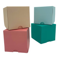 10 x Sweet Box - Babyblau - 10,5 x 10,5 x 10 cm - Packmania