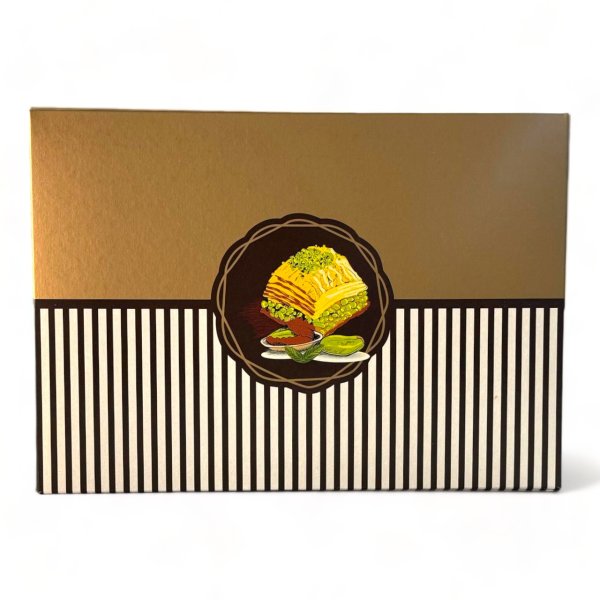 Baklava Box - Gold/Beigebrown - B1000 - 100 Stück